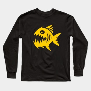 Autoscum Piranha [Yellow] Long Sleeve T-Shirt